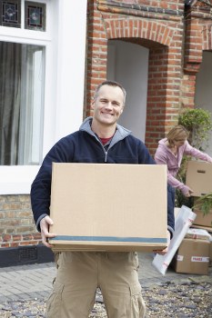 Professional packing and labelling boxes for a home move in Acton