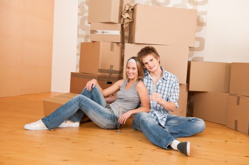 Commercial removals team planning an office move in Acton