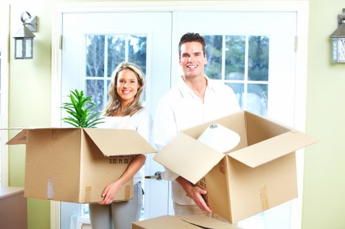 Packing office equipment and files for an Acton business relocation
